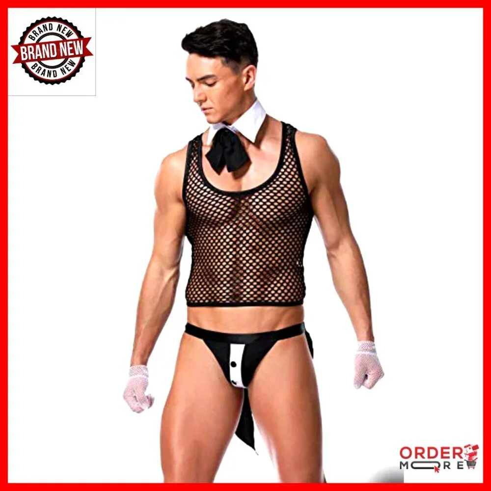 Men's Lingerie Set One Size Polyester Spandex Stretch Costume